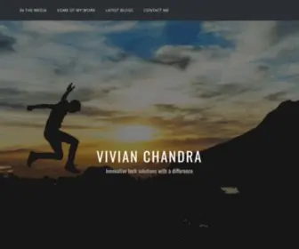 Vivianchandra.com(Innovative tech solutions with a difference) Screenshot