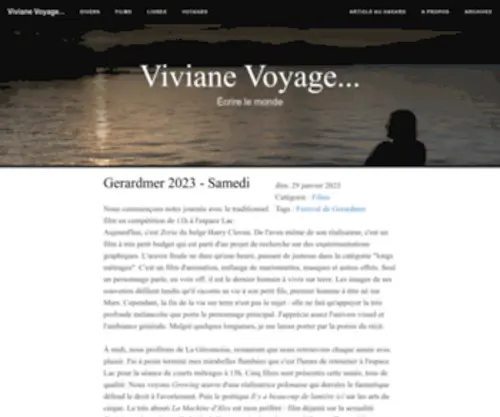 Viviane-Voyages.com(Écrire le monde. Blog de voyages et d'écriture) Screenshot