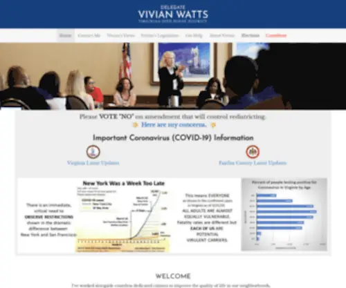 Vivianwatts.com(Delegate Vivian Watts) Screenshot