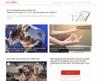 Viviarto.com(Danse, théatre, musique, dessins) Screenshot