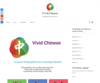 Vividchinese.com(Vivid chinese creates infographics for learning chinese infographics are an ideal learning tool) Screenshot