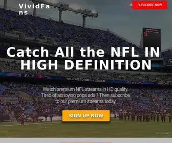 Vividfans.com(Vivid Sports Fans is One That Boos a TV Set) Screenshot