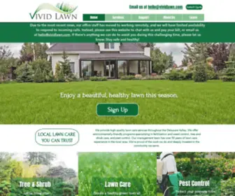 Vividlawn.com(Lawn Care) Screenshot