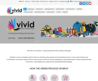 Vividprint.com.au(Vivid Print Canberra) Screenshot