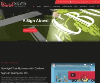 Vividsignsandgraphics.com(Custom Signs) Screenshot