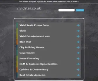 Vividstar.co.uk(vividstar) Screenshot