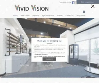 Vividvision.ca(Optometry) Screenshot