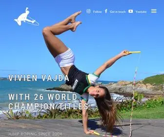 VivienvajDa.com(Vivien Vajda rope jump champion) Screenshot