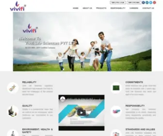 Vivifipharma.com(Vivifi Life Science) Screenshot