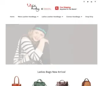 Vivihandbag.com(Vivihandbag Shop of Womens & Mens Leather Bags) Screenshot