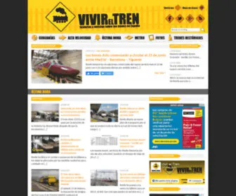 Vivireltren.es(Noticias e información sobre trenes de España y del mundo. Experiencias y actualidad de trenes) Screenshot