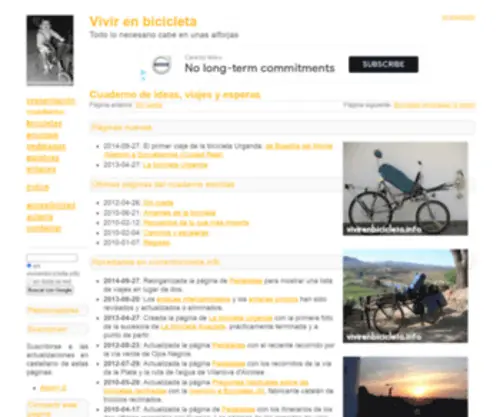 Vivirenbicicleta.info(Vivir en bicicleta) Screenshot