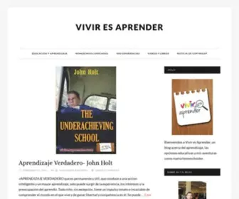 Viviresaprender.com(Vivir es aprender) Screenshot