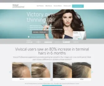 Viviscalprofessional.com(Viviscal Professional hair products) Screenshot