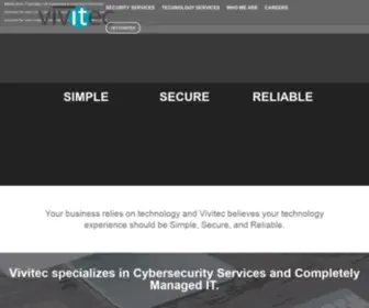 Vivitec.net(Cyber Security Austin Texas) Screenshot