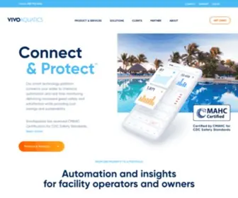 Vivoaquatics.com(Commercial Pool & Spa Performance Monitoring Solutions) Screenshot