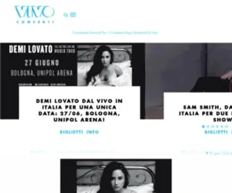 Vivoconcerti.com(Sito Ufficiale di Vivo Concerti Concerti) Screenshot