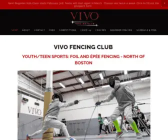 Vivofencingclub.com(Kids Fencing Club) Screenshot