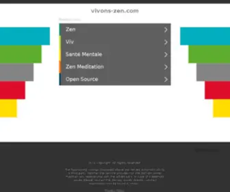 Vivons-Zen.com(Adoptez la zen) Screenshot