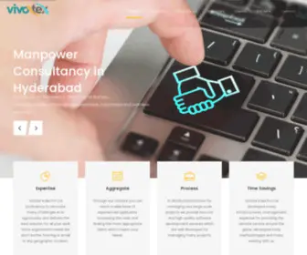 Vivotexindia.com(Manpower Consultancy in Hyderabad) Screenshot