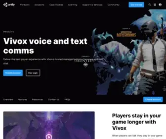 Vivox.com(In-Game Voice Chat App Software) Screenshot