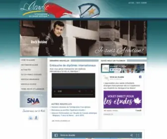 Vivreenacadie.ca(Venez vivre en Acadie) Screenshot