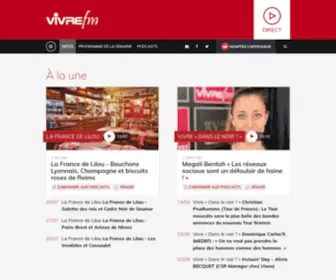 Vivrefm.com(Vivre FM) Screenshot