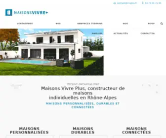 Vivreplus-Construction.fr(Constructeur maison individuelle rhone) Screenshot