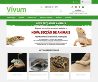 Vivum.pt(Especializados em Animais Exóticos) Screenshot