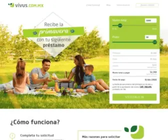 Vivus.com.mx(Prestamos a corto plazo) Screenshot