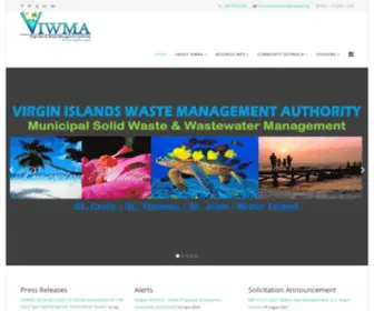 Viwma.org(Virgin Islands Waste Management) Screenshot