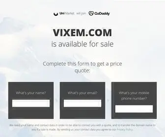 Vixem.com(Contact us for any business inquiries) Screenshot