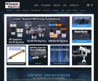 Vixenoptics.com(Vixen Optics) Screenshot