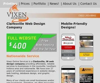 Vixenos.com(Clarksville IN Web Design Company) Screenshot