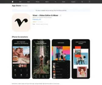 Vixerapp.com(Video Editor & Maker) Screenshot