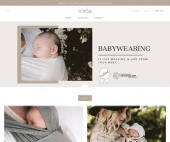 Vixsa.com.au(Buy The Best Bamboo Baby Wrap Carriers In Australia) Screenshot