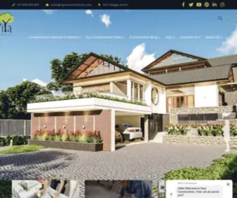 Viyaconstructions.com(Turnkey building construction contractor Kochi Kerala) Screenshot