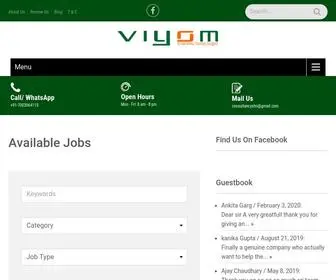 Viyom.com(Best Place to find all kind of jobs in Education Sector) Screenshot