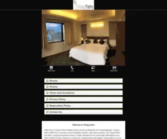 Vizagpalms.com(Vizag Resort) Screenshot