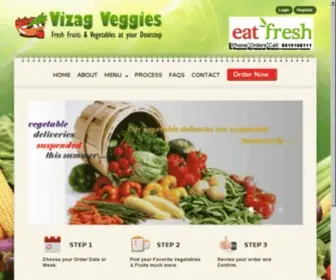 VizagVeggies.com(Business technology) Screenshot