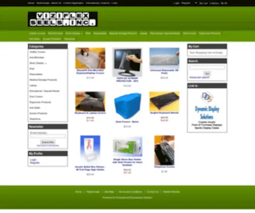 Viziflex.com(ViziFlex Keyboard Covers) Screenshot