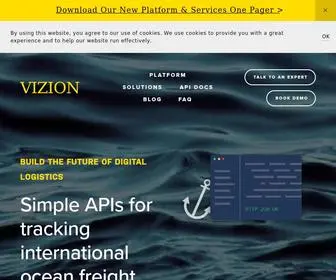 Vizionapi.com(Ocean Carrier Tracking API) Screenshot