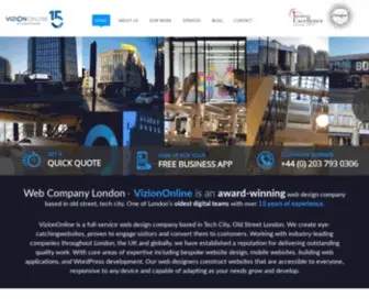 Viziononline.co.uk(Mobile Web Company) Screenshot