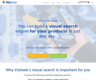 Vizseek.com(Visual Search Solution) Screenshot