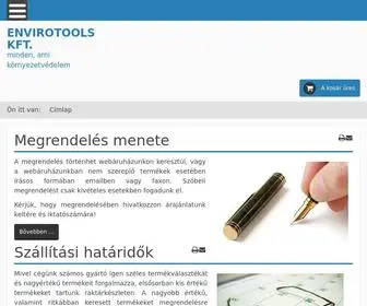 Vizszintmero.hu(ENVIROTOOLS Kft) Screenshot