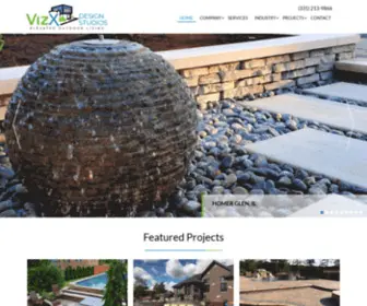 VizXdesign.com(Naperville Outdoor Living Backyard Landscape Design) Screenshot