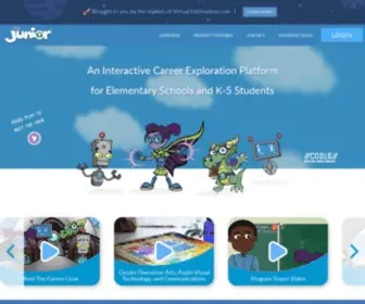 VJsjunior.com(Career Exploration For Elementary Students) Screenshot