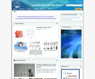 Vjsonline.org(Vietnam Journal of Science) Screenshot