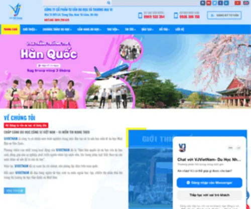 Vjvietnam.com(Du Học Hàn Quốc) Screenshot