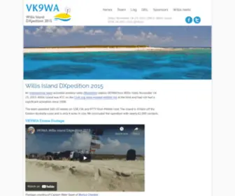 VK9WA.com(Willis Island DXpedition 2015) Screenshot